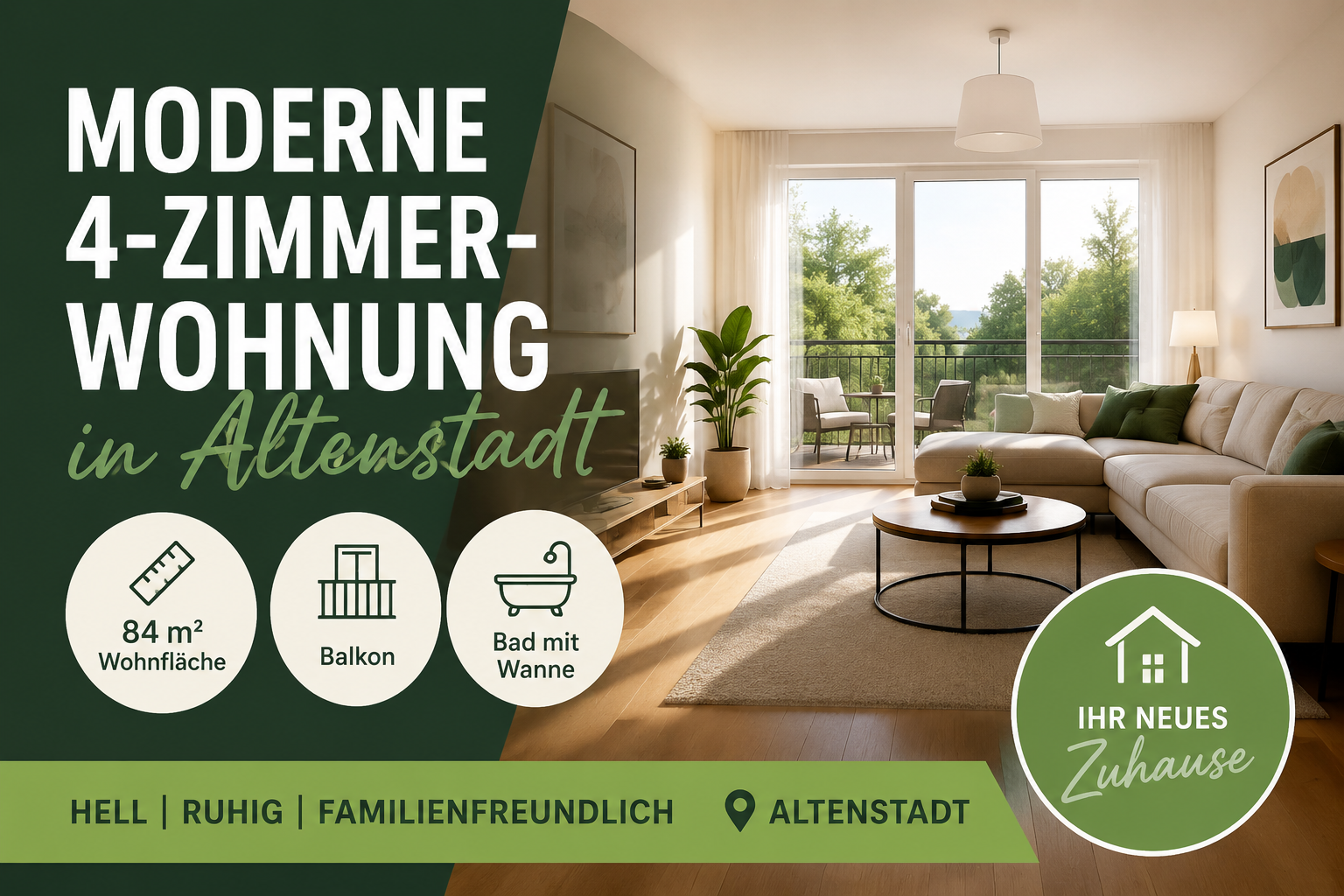 4-Zimmer-Wohnung mit Balkon in Altenstadt